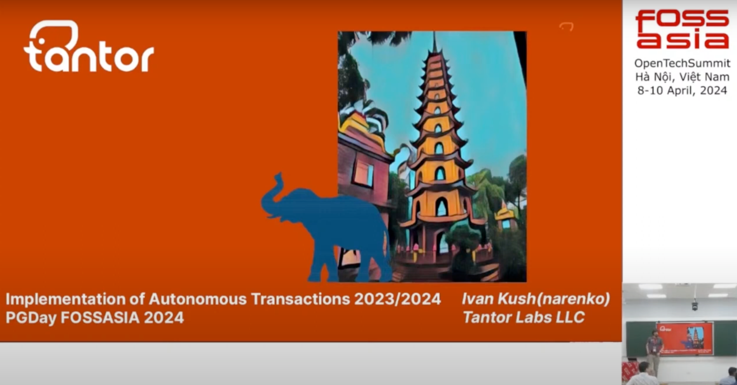 Implementation of Autonomous Transactions : FOSSASIA Summit 2024 X PTIT