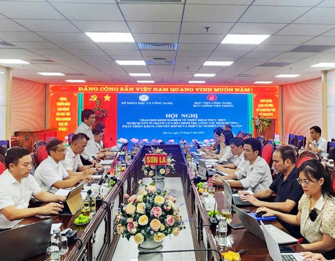 PTIT làm việc với Sở Khoa học và Công nghệ tỉnh Sơn La, mở rộng hợp tác trong phát triển khoa học công nghệ, chuyển đổi số và nghiên cứu khoa học